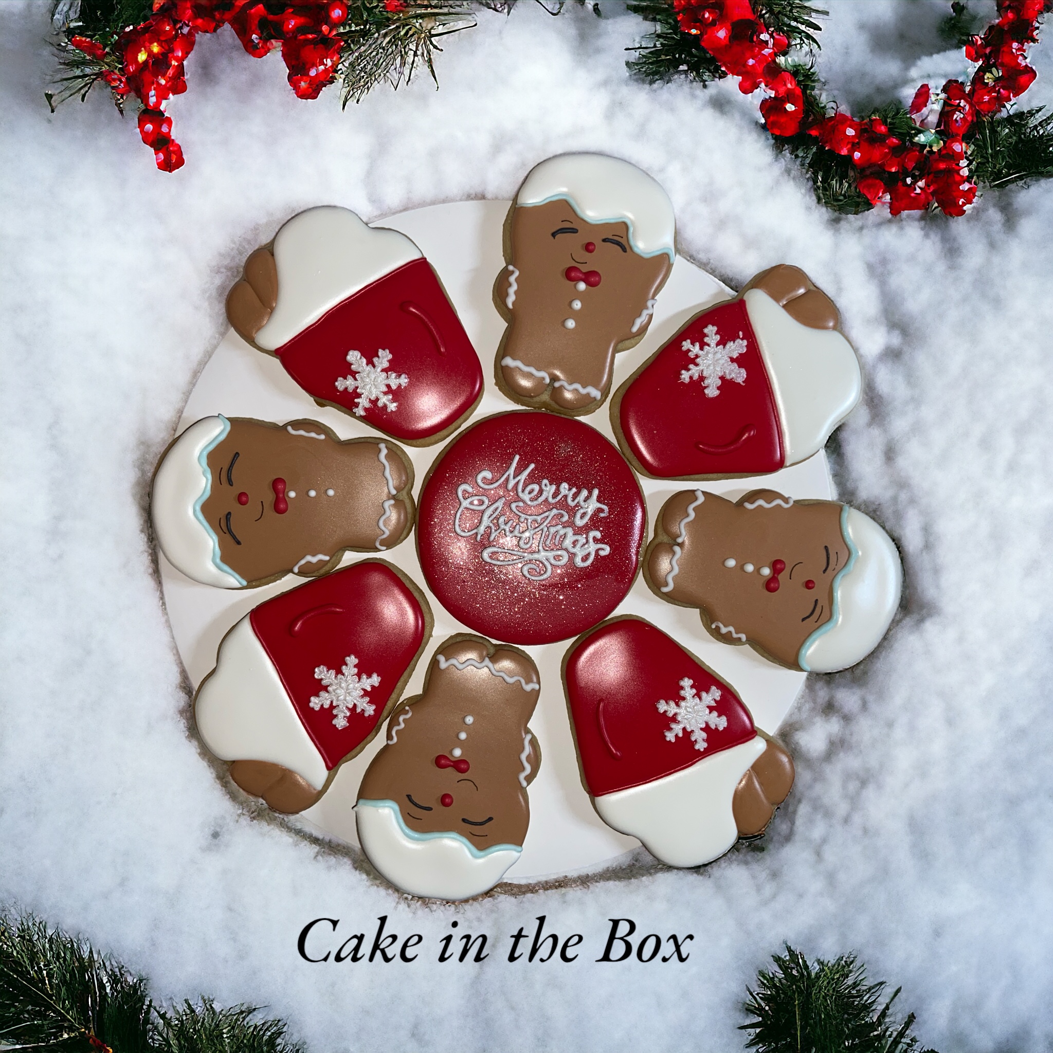Gingerbread and Mocha Cookie Platter