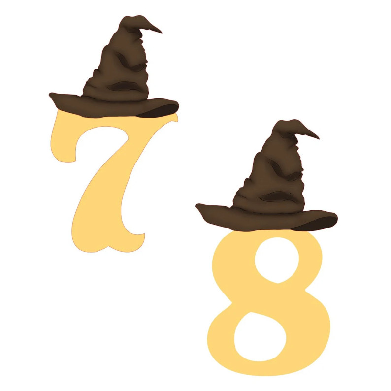 Wizard Hat with Number Cookie Cutter